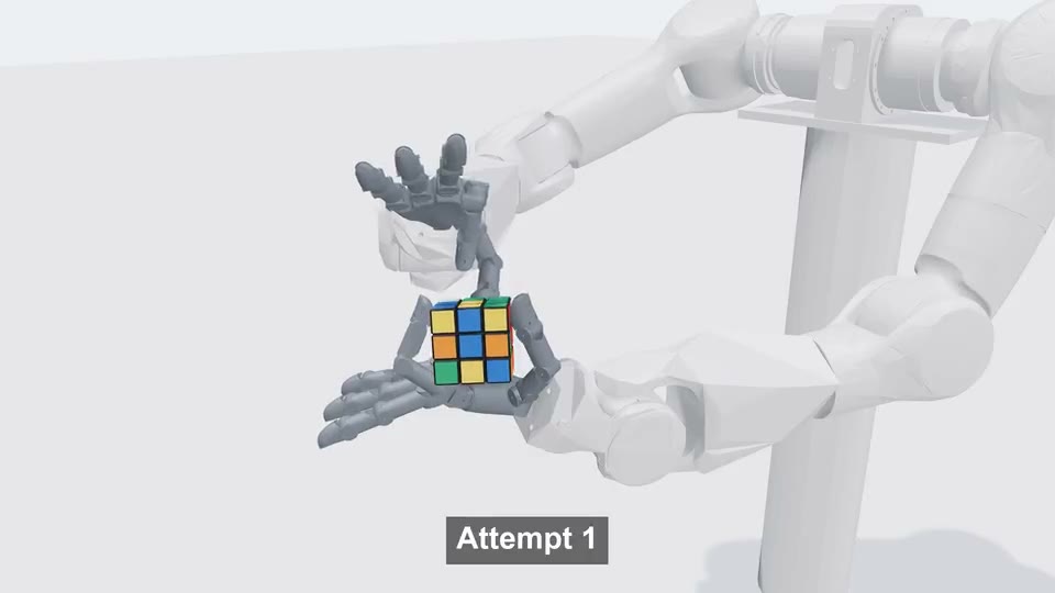 GLM 5.3 Flash cube-turn simulation capture.